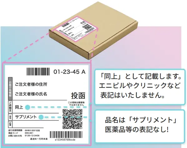 エニピルの梱包